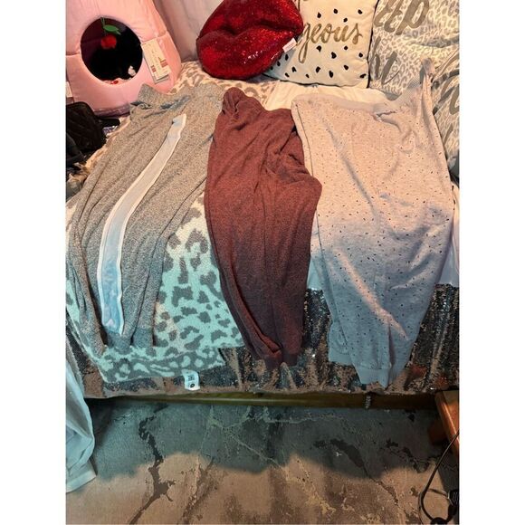 torrid cacique LB LC 3piece jogger sleep pants pajamas pj - Picture 2 of 15